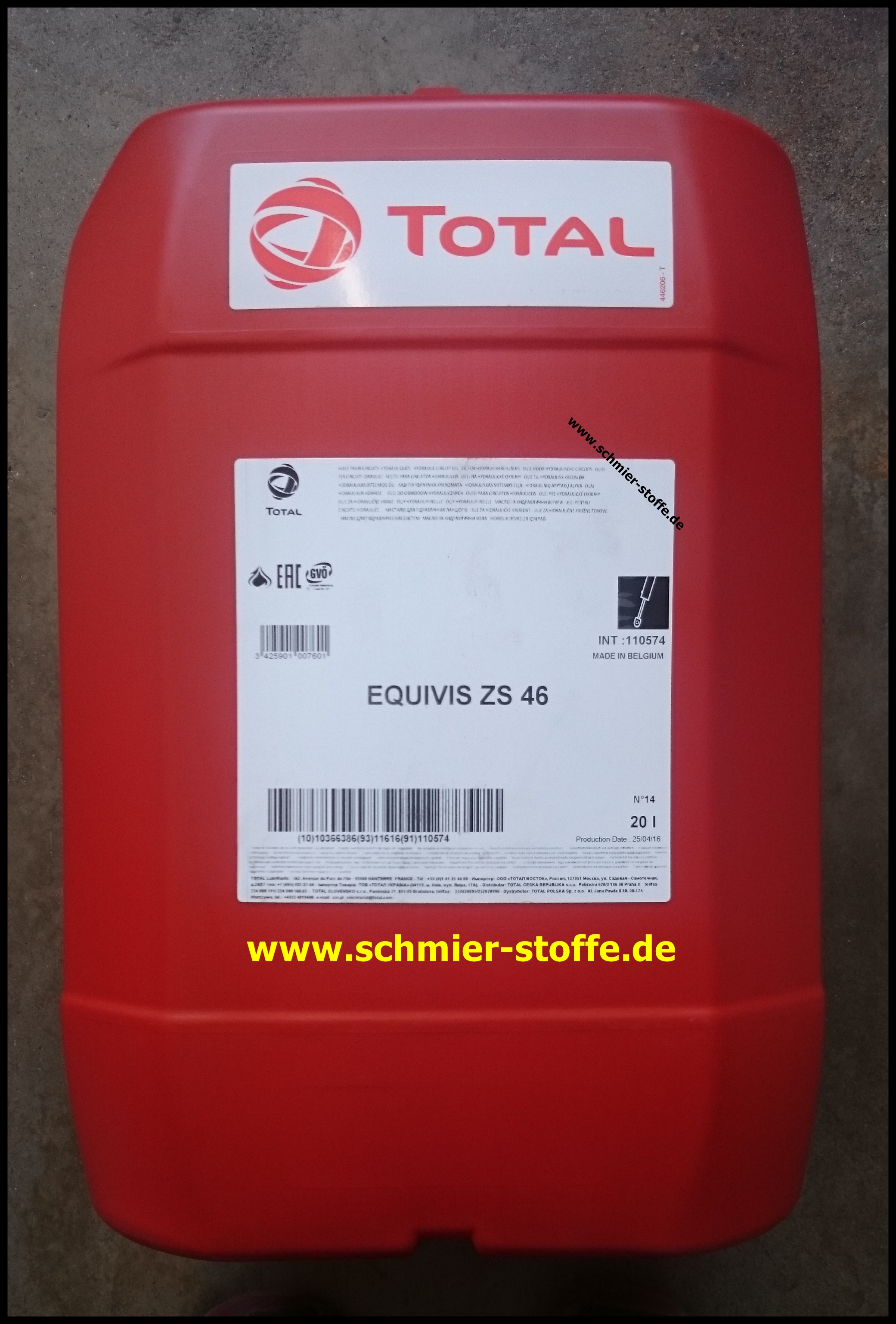 Premium-Schmierstoffe - Total Equivis ZS (HVLP Hydrauliköl)