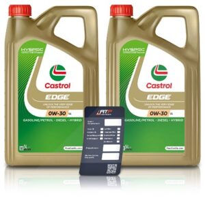 Castrol 2x 5 L EDGE 0W-30 LL + Ölwechsel-Anhänger [Hersteller-Nr. 15FEFC]