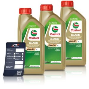 Castrol 3x 1 L EDGE 0W-30 LL + Ölwechsel-Anhänger [Hersteller-Nr. 15FEFB]