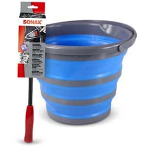 Enva Faltbarer Eimer 10L + SONAX Microfaser-FelgenBürste [Hersteller-Nr. 41108924]