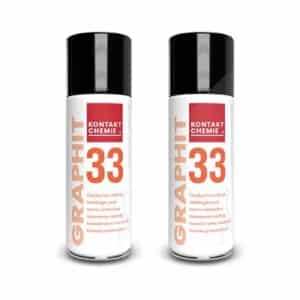 Kontakt Chemie 2x 200 ml GRAPHIT 33 Grafit-Leitlack [Hersteller-Nr. 76009-AC]