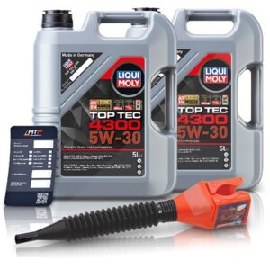 Liqui Moly 10 L Top Tec 4300 5W-30 + Ölw.-Anhänger + Trichter [Hersteller-Nr. 3741]