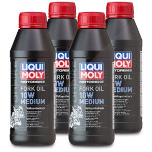 Liqui Moly 4x 500 ml Motorbike Fork Oil 10W medium [Hersteller-Nr. 1506]