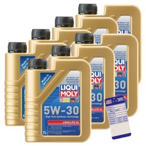 Liqui Moly 7x 1 L Longlife III 5W-30 + Ölwechsel-Anhänger [Hersteller-Nr. 10803472]