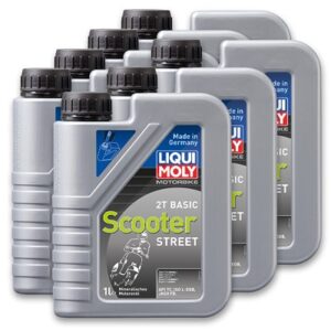 Liqui Moly 7x 1 L MOTORÖL Motorbike 2T Basic Scooter Street [Hersteller-Nr. 1619]