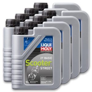 Liqui Moly 8x 1 L MOTORÖL Motorbike 2T Basic Scooter Street [Hersteller-Nr. 1619]