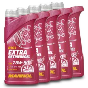 Mannol 5x 1 L Extra Getriebeöl 75W-90 API GL-5 LS (Limited Slip) [Hersteller-Nr. MN8103-1]