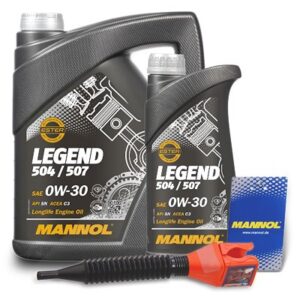 Mannol 6 L LEGEND 504/507 + Ölwechsel-Anhänger + Einfülltrichter [Hersteller-Nr. MN7730-5]