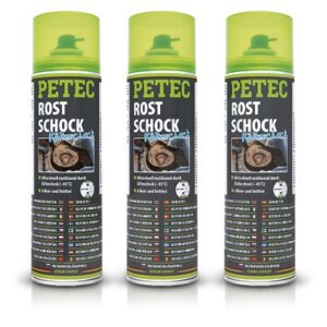 Petec 3x 500 ml Rostschock Kälteschock Spray [Hersteller-Nr. 70150]