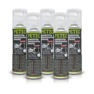 Petec 5x 500ml Ansaugsystem- & Drosselklappenreiniger Spray [Hersteller-Nr. 72450]