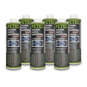 Petec 6x 1 L Hohlraumschutz & -Konservierung translucent [Hersteller-Nr. 73510]