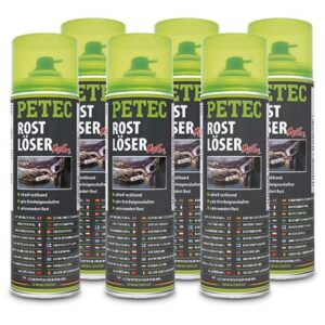 Petec 6x 500 ml Rostlöser MoS2 Spray [Hersteller-Nr. 70050]