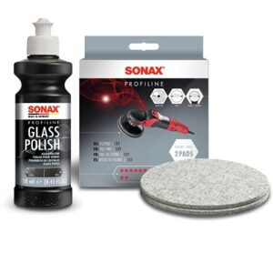 Sonax 1x 250ml PROFILINE Poliermittel GlassPolish + FilzPad 127mm [Hersteller-Nr. 10821461]