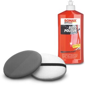 Sonax 1x 500ml AutoPolitur + Hand Polierpad Ø 20 cm Set [Hersteller-Nr. 40830643]