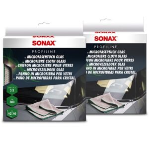 Sonax 2x 3 Stk Microfasertuch Glas [Hersteller-Nr. 04515410]