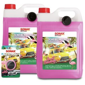 Sonax 2x 5 L ScheibenReiniger gebrauchsf.+Lufterfrischer Sweet Flamingo [Hersteller-Nr. 40698415]