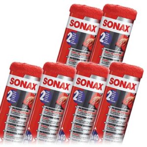 Sonax 6x 2 MicrofaserTücher Außen - der Lackpflegeprofi [Hersteller-Nr. 04162410]