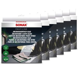 Sonax 6x 3 Stk Microfasertuch Glas [Hersteller-Nr. 04515410]