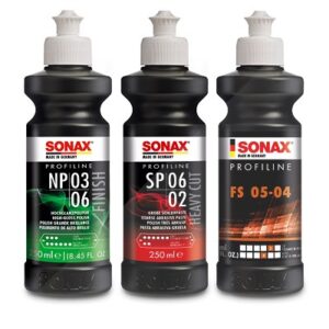 Sonax PROFILINE Poliermittel Set 3-Teilig 250 ml NP 03-06 + SP 06-02 + [Hersteller-Nr. 40637642]