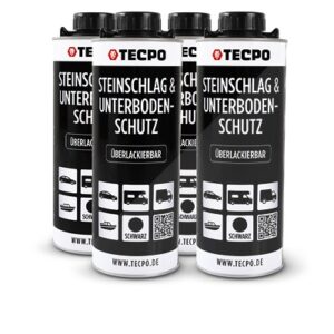 Tecpo 4x 1 L Unterbodenschutz Bitumen