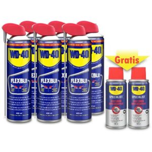 Wd-40 6x 400ml Multifunktionsprodukt Flexible+200ml Rostlöser GRATIS [Hersteller-Nr. 40842998]